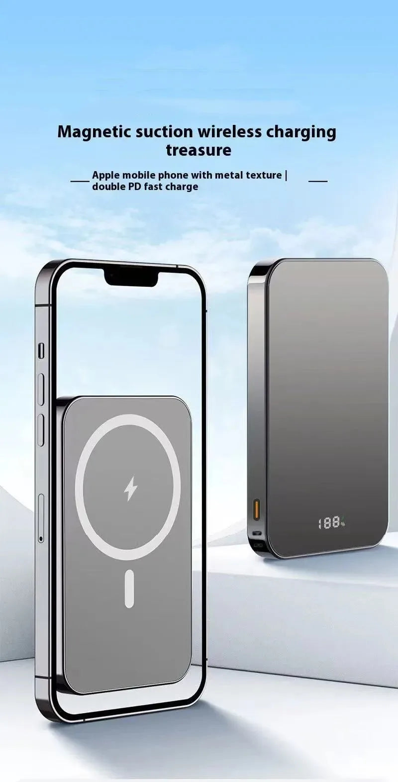 Magnetic PowerBank PD22.5W Fast Charging Portable External Battery