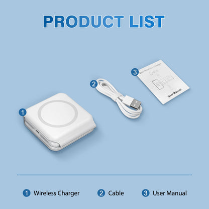 15W Magnetic Wireless Chargers 3 in 1 Foldable Phone Charge Dock Fast Charg